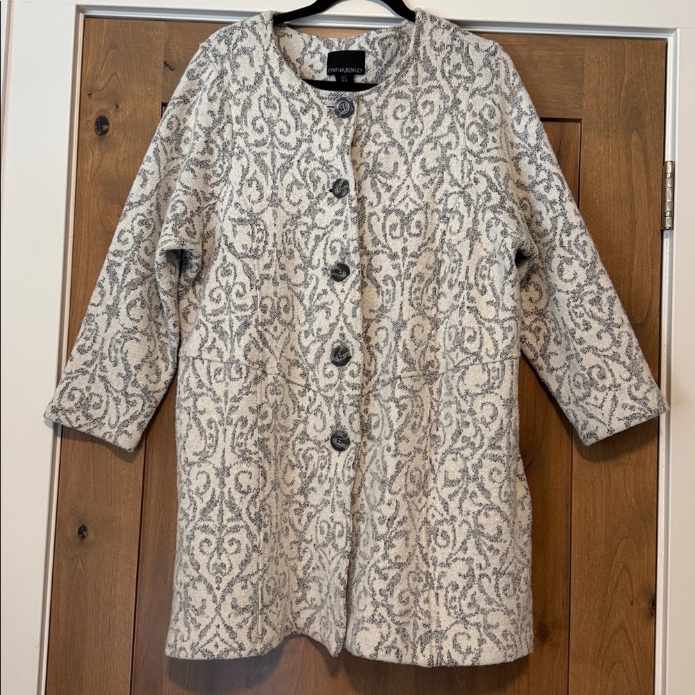 Cynthia Rowley Womens Wool Blend Single Breasted Pea Coat Coatagin Womens 1X